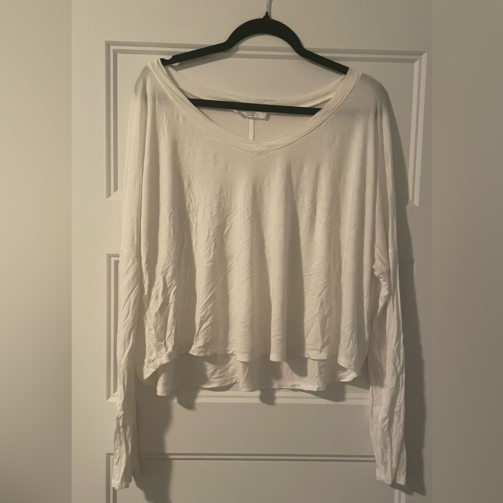 Double Zero white long sleeve shirt